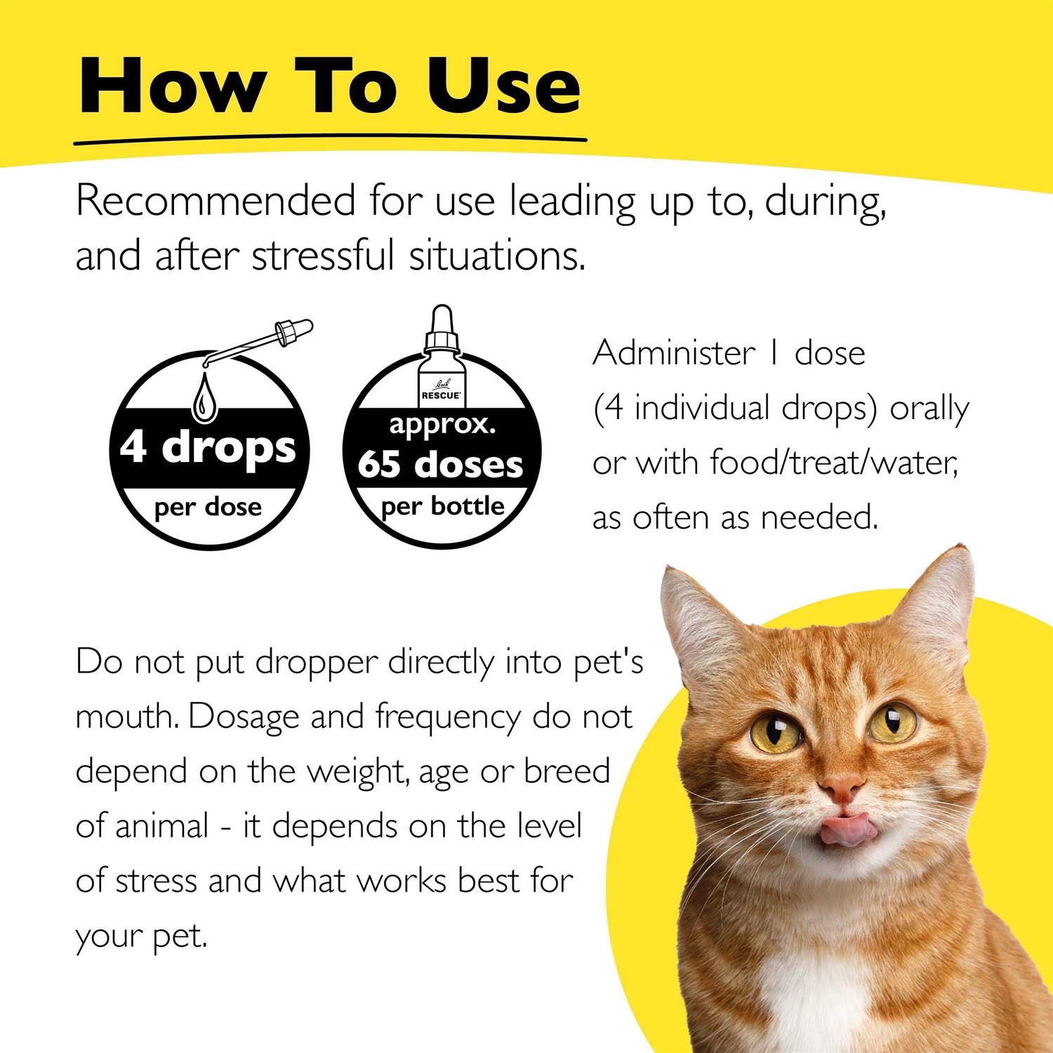 Bach Rescue Remedy PET Natural Calming Drops - Healthber