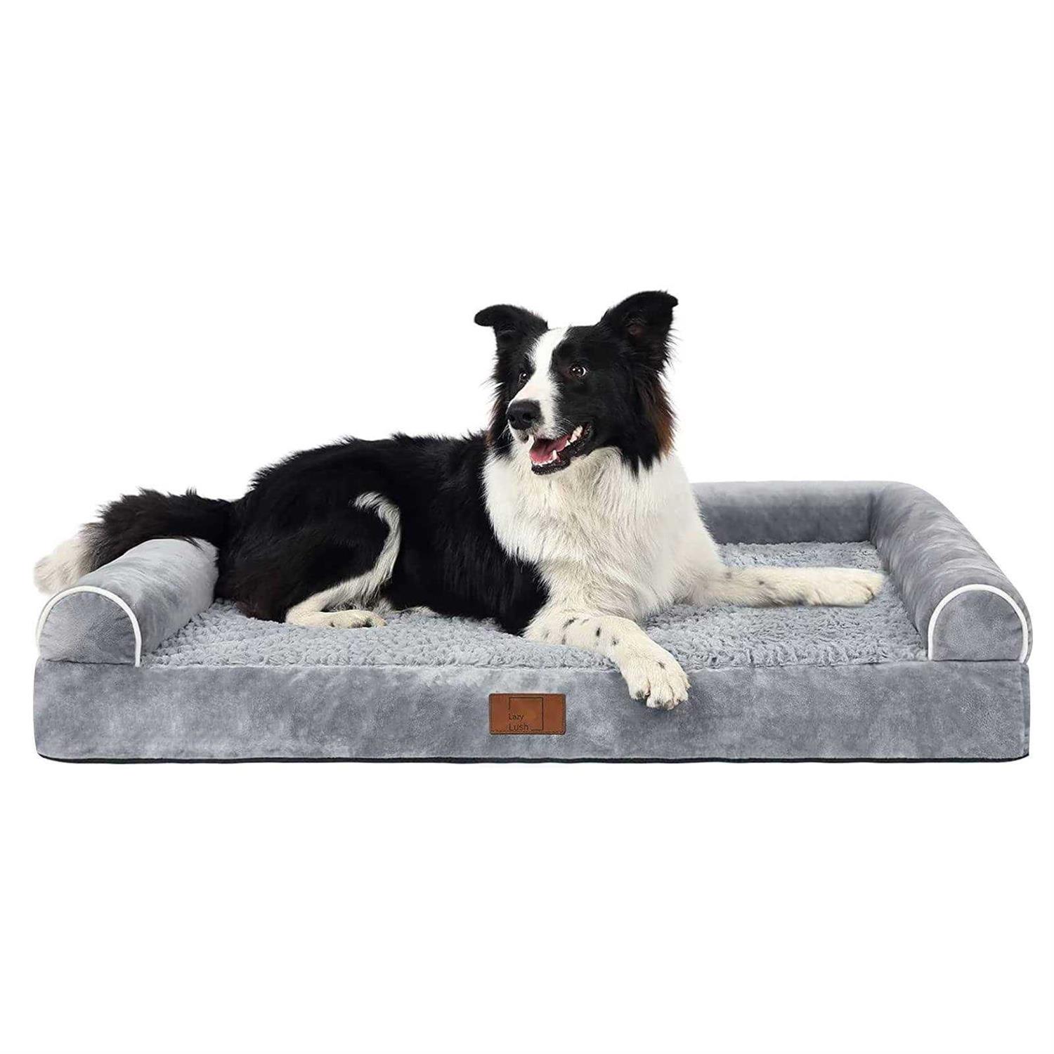 Lazy Lush Dog Bed Dog Beds for Extra Large Dogs Large Dog Bed with Removable Washable Cover - Healthber