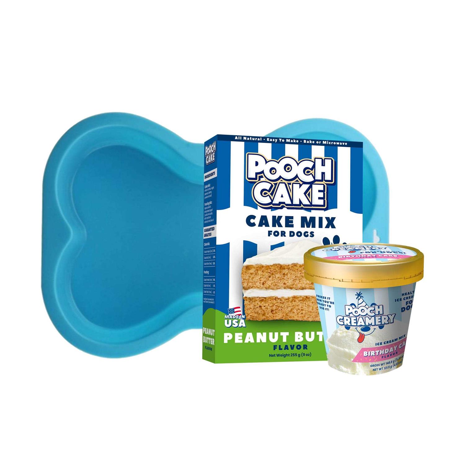 Pooch Creamery Cake Mix Dog Treat - Healthber