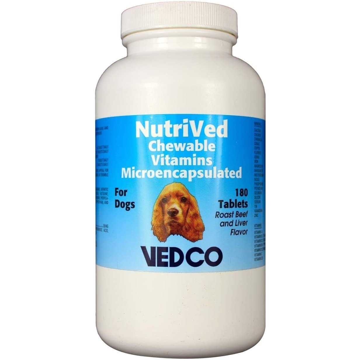 Vedco NutriVed Chewable Vitamins for Dogs 180 Tablets - Healthber