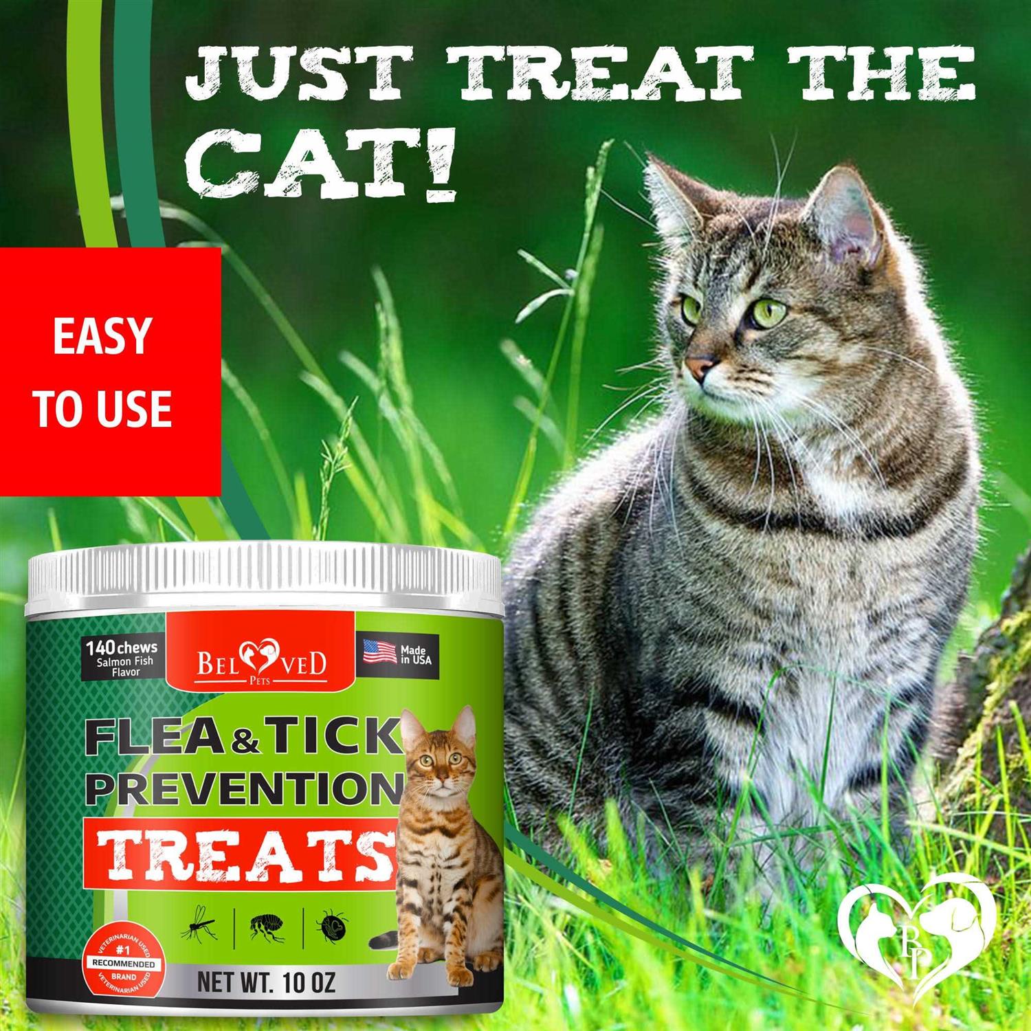 Beloved Pets Flea and Tick Prevention Treats for Cats - Healthber