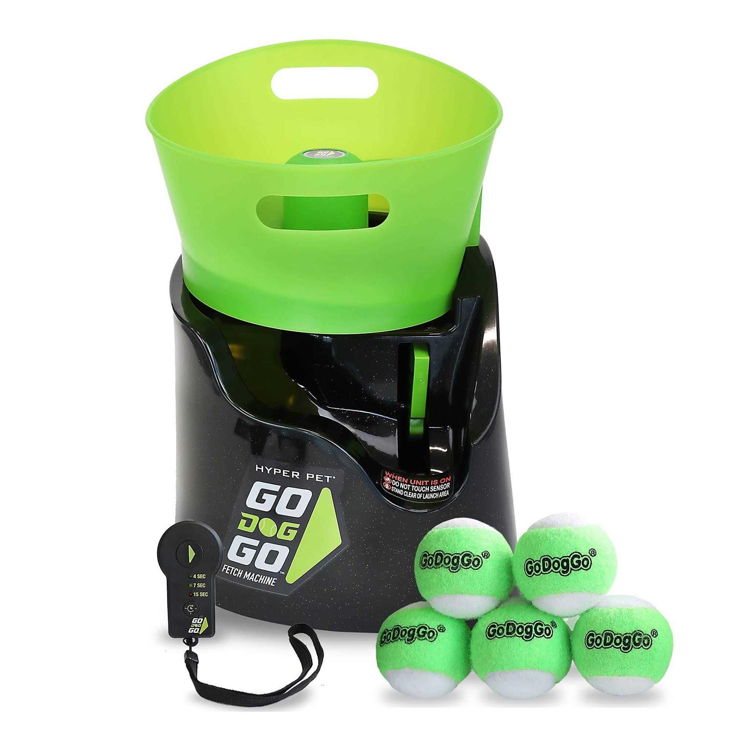 GoDogGo Fetch Machine Dog Ball Launcher & Automatic Ball Launcher for Dogs - Healthber