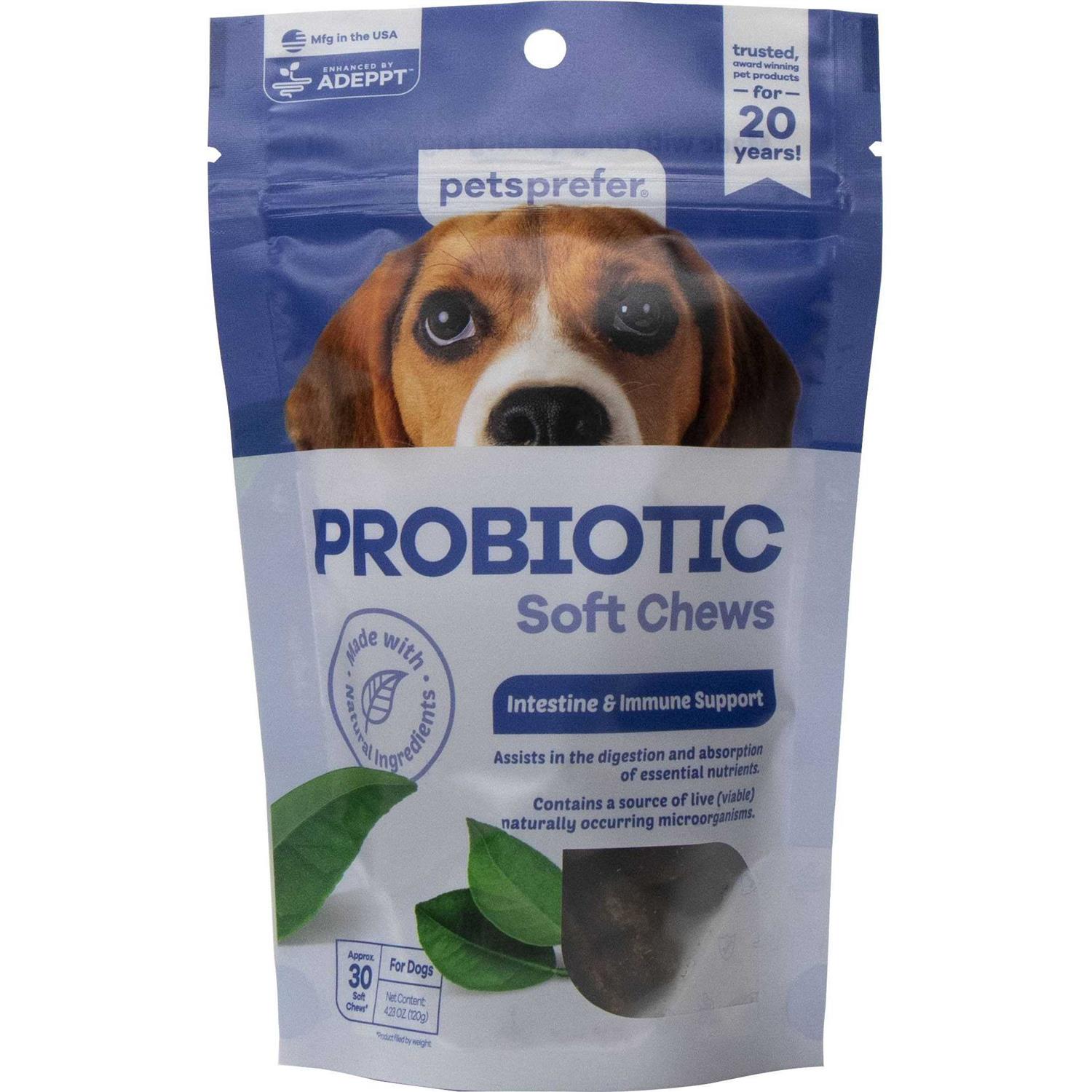 PetsPrefer Probiotic Soft Chews for Dogs - Healthber