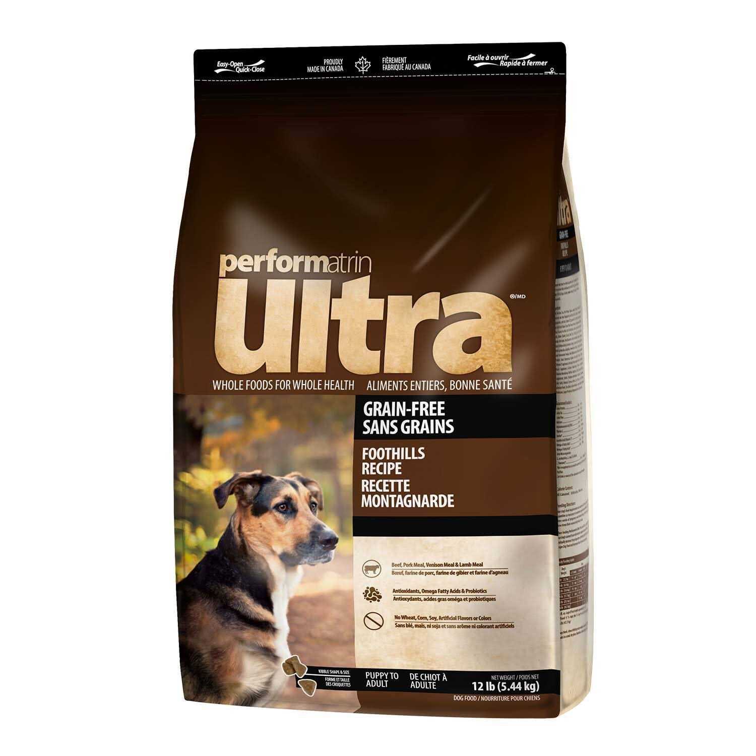 Performatrin Ultra Grain Free Foothills Recipe Dry Dog Food - Healthber