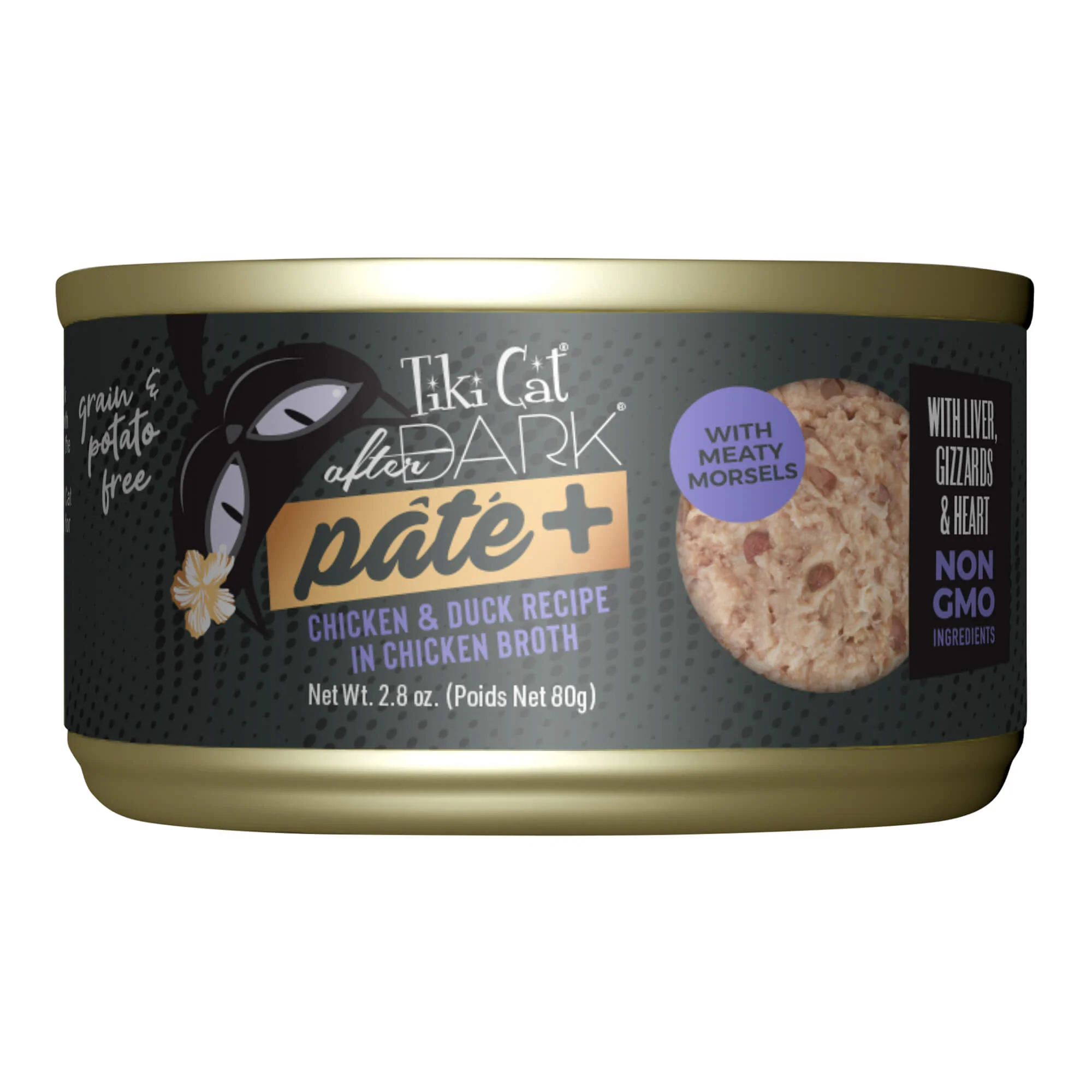 Tiki Cat After Dark Pate+ Wet Cat Food, Chicken & Duck - Healthber