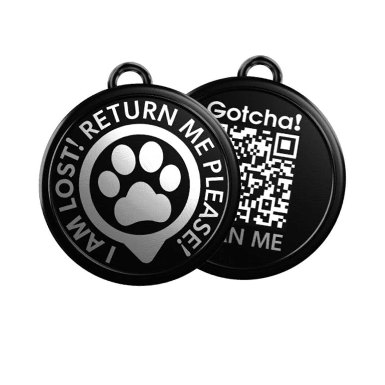 Gotcha Smart Pet ID Tag for Pets, Easily Attaches to Dog & Cat Collars and Harnesses - Healthber