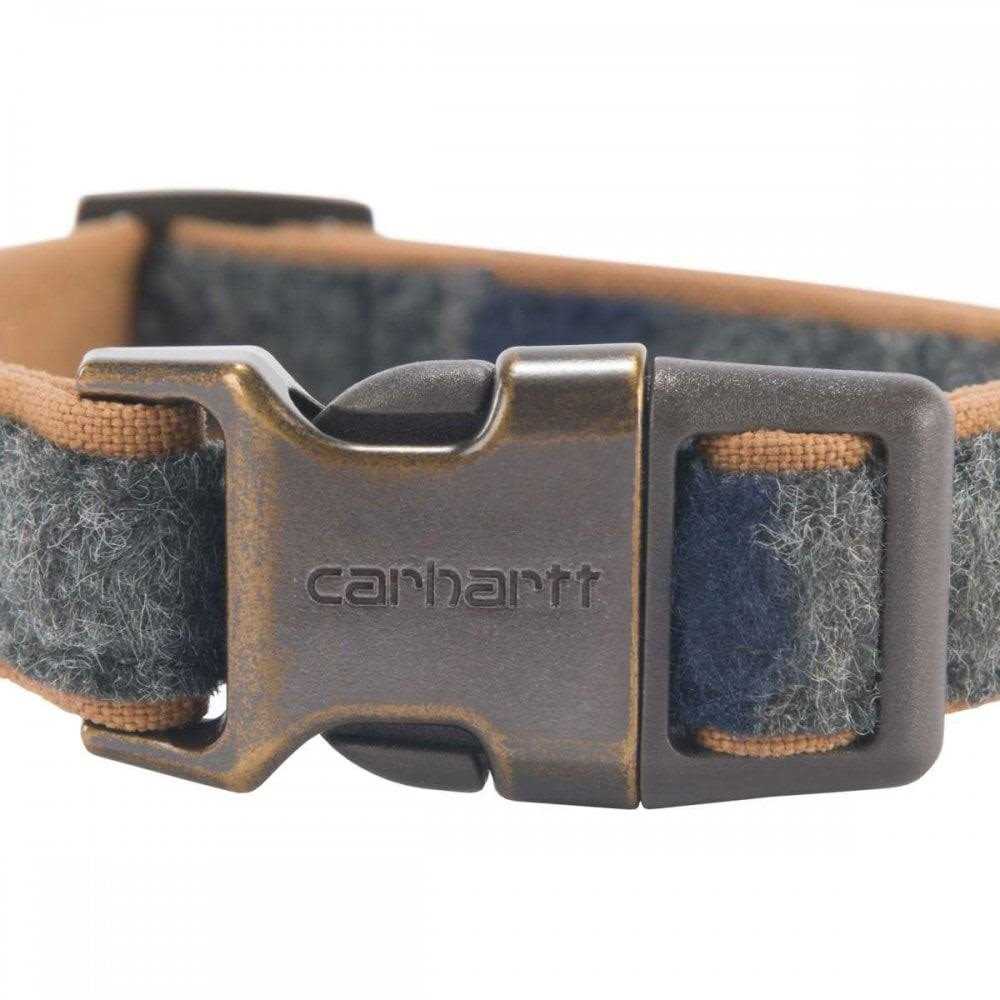 Carhartt Nylon Dog Collar Duck Blanket Stripe - Healthber