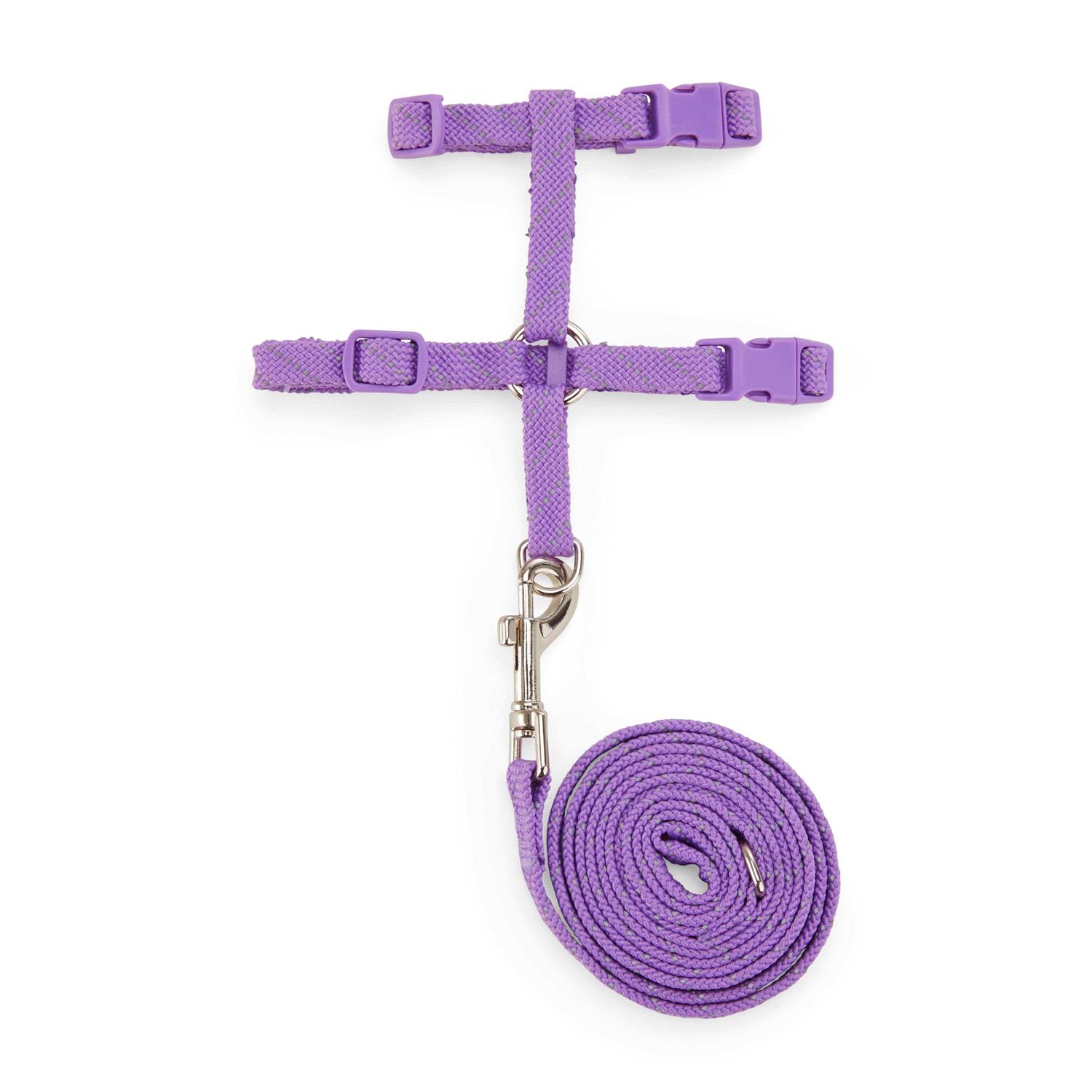 YOULY Reflective Purple Cat Harness Kit Set - Healthber