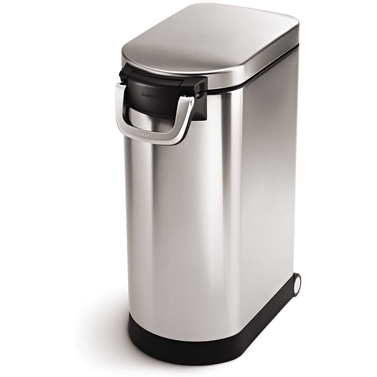 simplehuman X-Large Stainless Steel Pet Food Can - Healthber