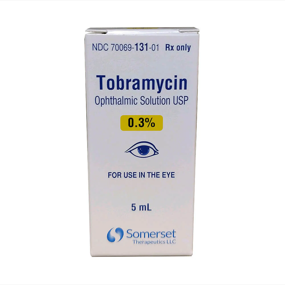 Rx Tobramycin (Generic) Opthalmic Solution 0.3%, 5ml bottle - Healthber