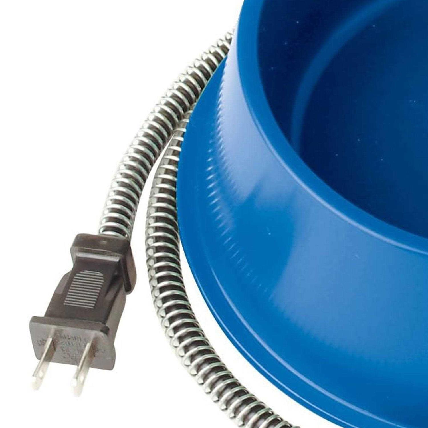 Farm Innovators Plastic Heated Pet Bowl with Anti Chew Cord for All Breed Sizes - Healthber