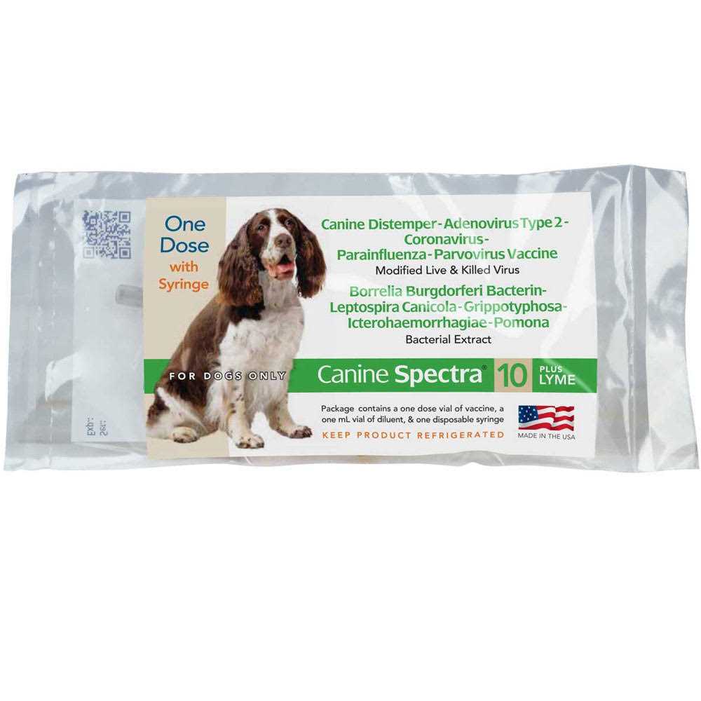 Canine Spectra 10 Plus Lyme Dog Vaccine 1 Dose - Healthber