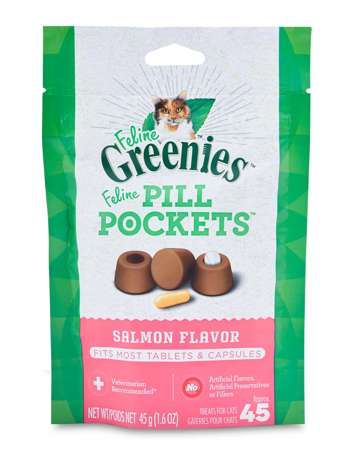 Greenies Pill Pockets for Cats, 45 ct - Healthber