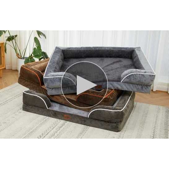 Comfort Expression Jumbo Dog Bed for Extra Large Dogs Waterproof Orthopedic Dog Bed - Healthber