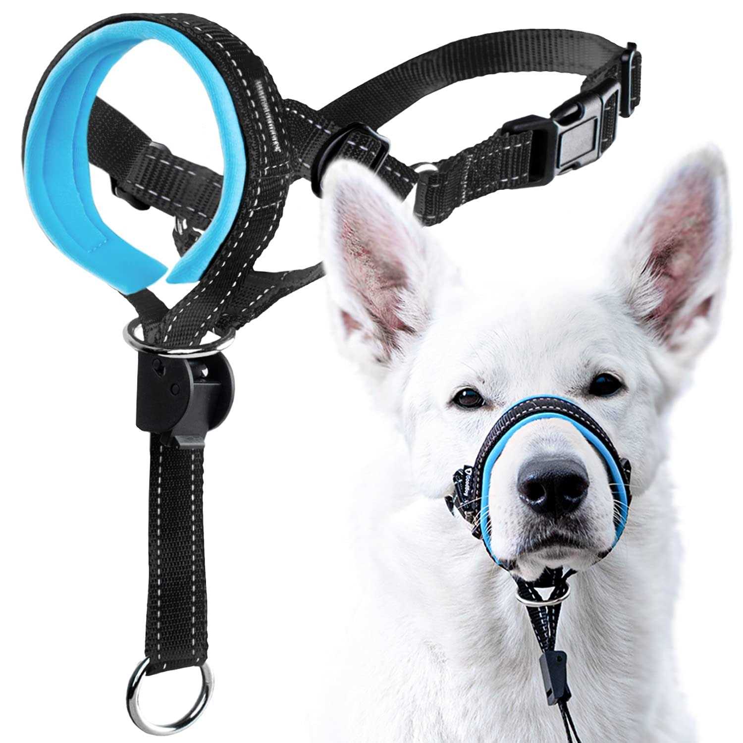 GoodBoy Dog Head Halter with Safety Strap Stops Heavy Pulling On The Leash - Healthber