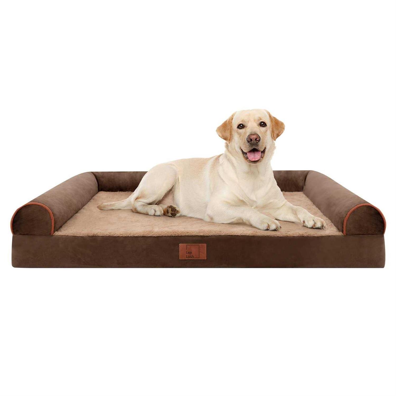 Lazy Lush Dog Bed Dog Beds for Extra Large Dogs Large Dog Bed with Removable Washable Cover - Healthber