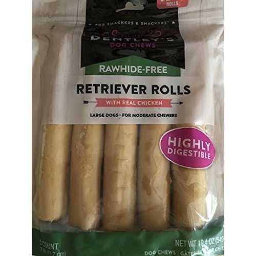 Dentley’s Rawhide Free Retriever Rolls 7 Dog - Healthber