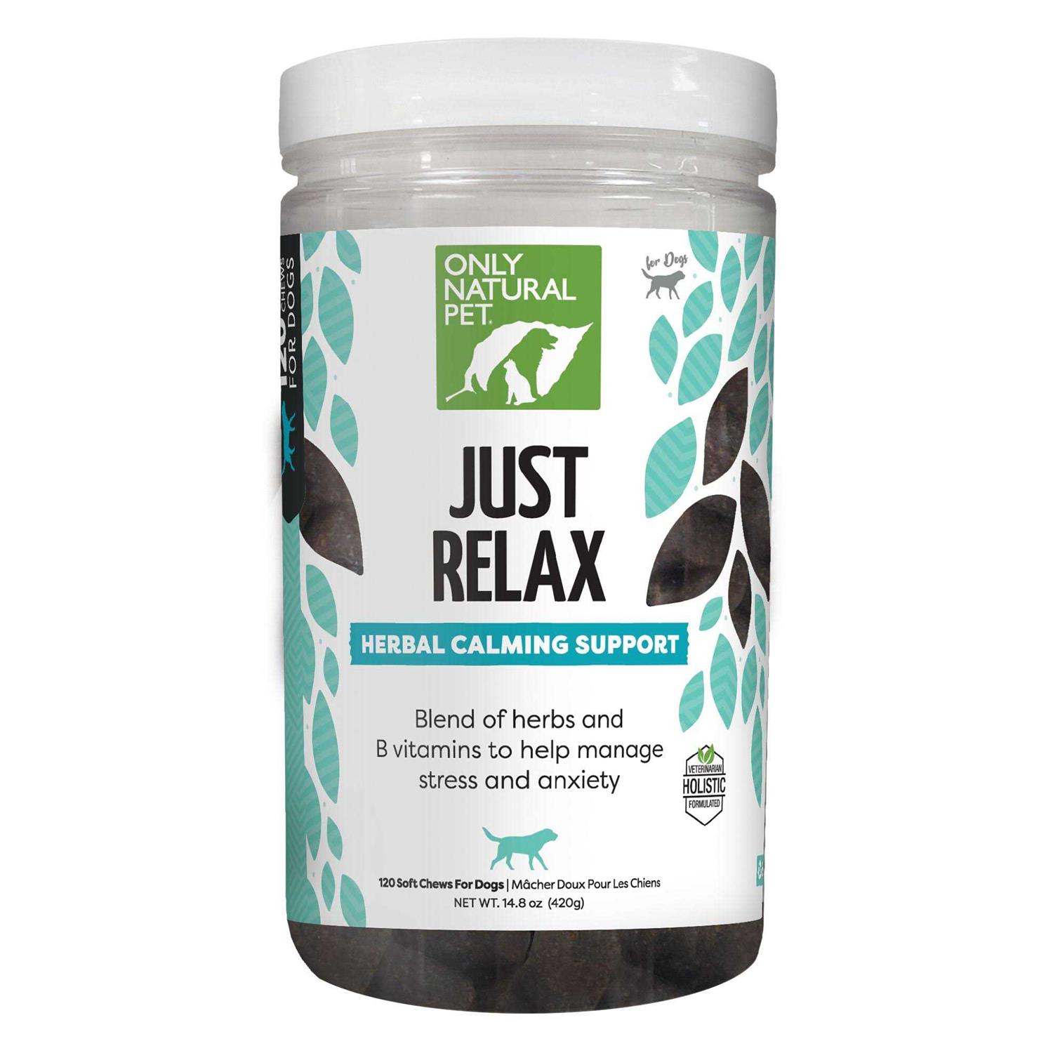 Only Natural Pet Just Relax Herbal Calming Soft Chews - Healthber