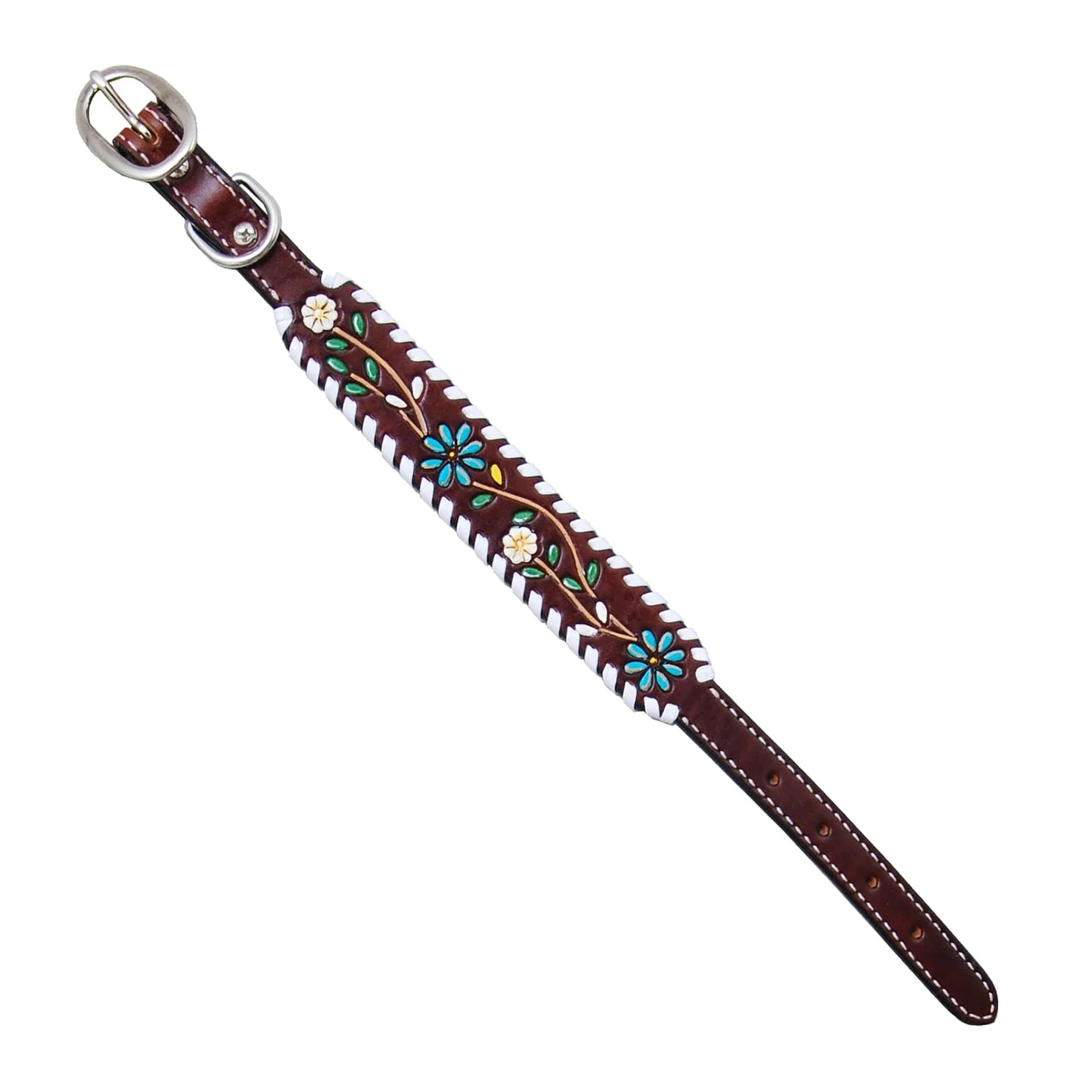 Rafter T Floral Vine Dog Collar - Healthber