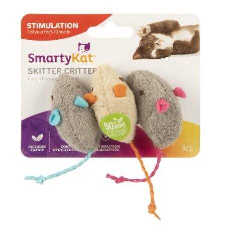 SmartyKat Skitter Critters Catnip Toys - Healthber