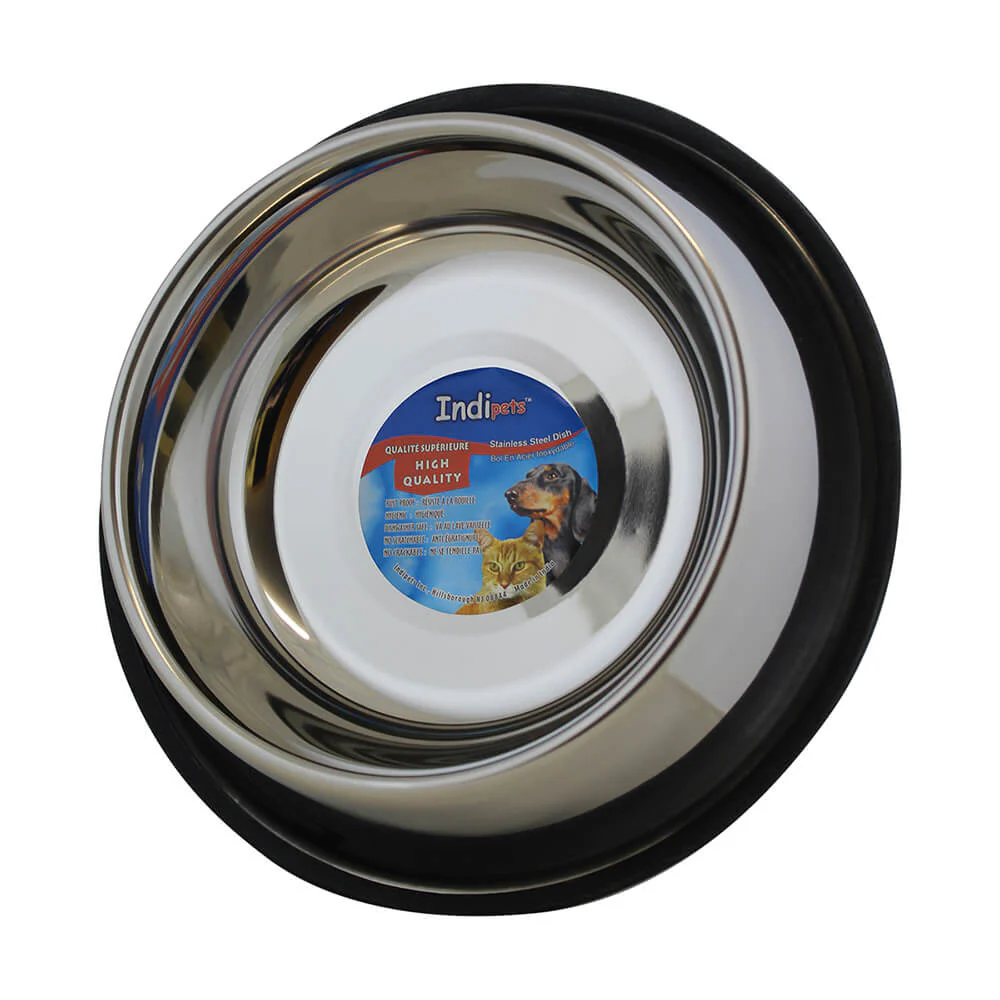 Indipets Non-Tip Stainless Steel Bowl - Healthber