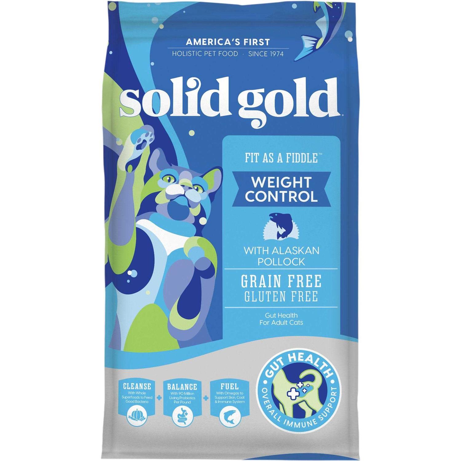 Solid Gold Fit as a Fiddle Grain-Free Alaskan Pollock Dry Cat Food - Healthber