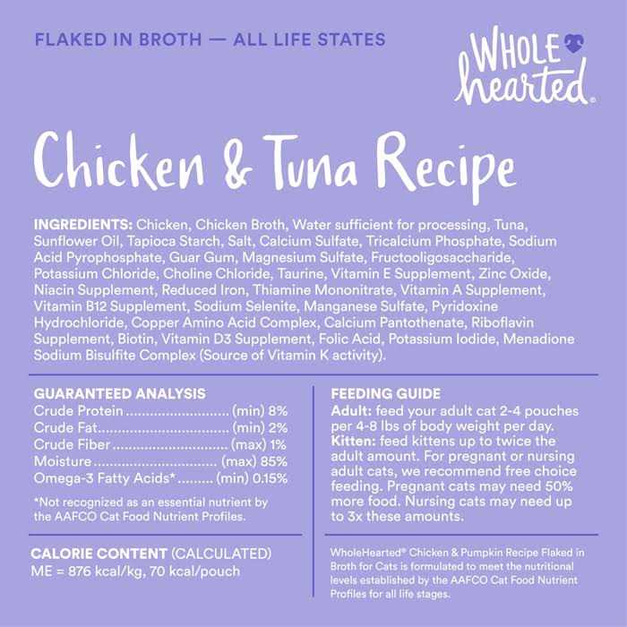 WholeHearted Grain Free Chicken Favorites Flaked Wet Cat Food Variety Pack - Healthber