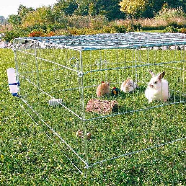 TRIXIE Natura Portable Outdoor Rabbit Cage - Healthber
