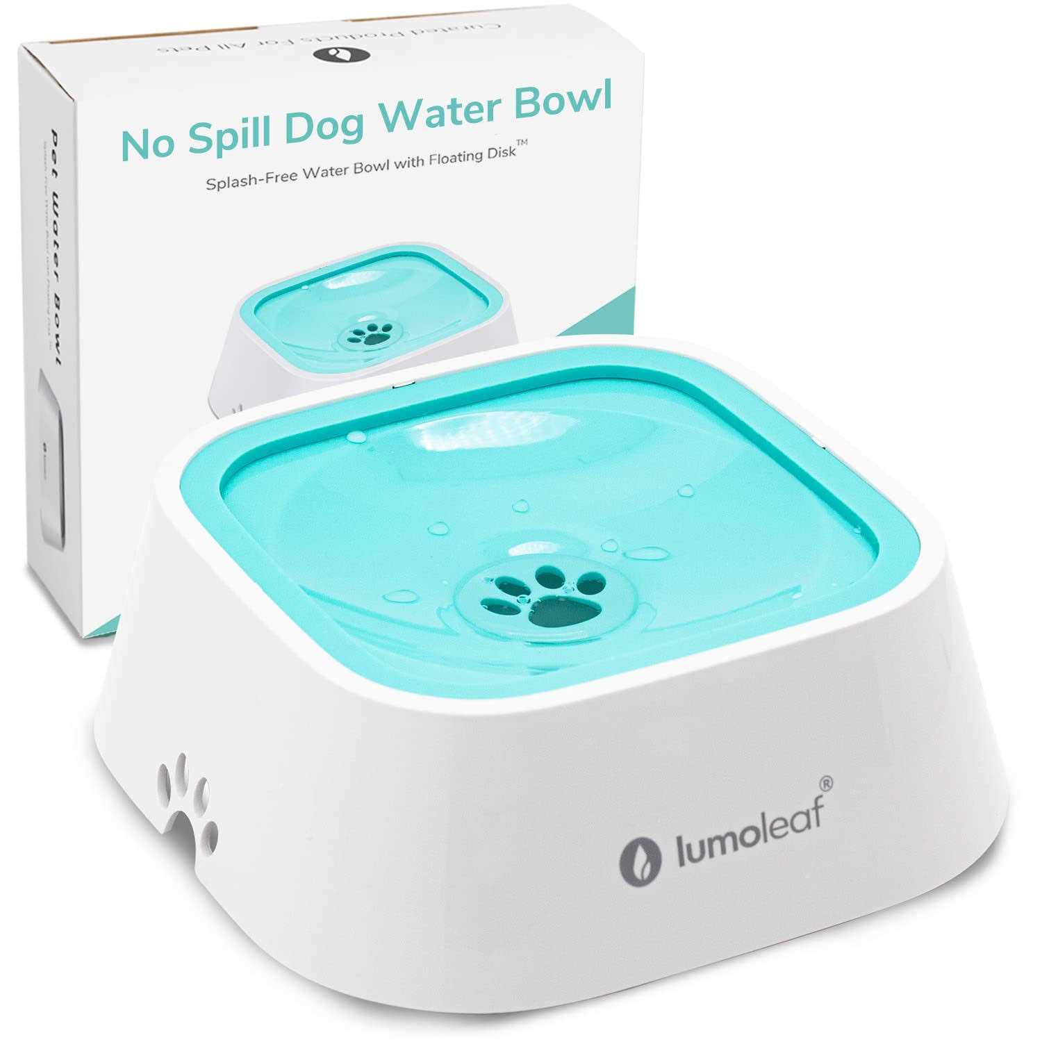 LumoLeaf Dog Water Bowl Pet Slow Water Feeder Bowl No Spill Dog Bowl - Healthber