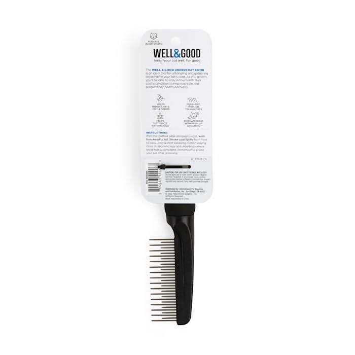 Well & Good Black Undercoat Cat Comb - Healthber
