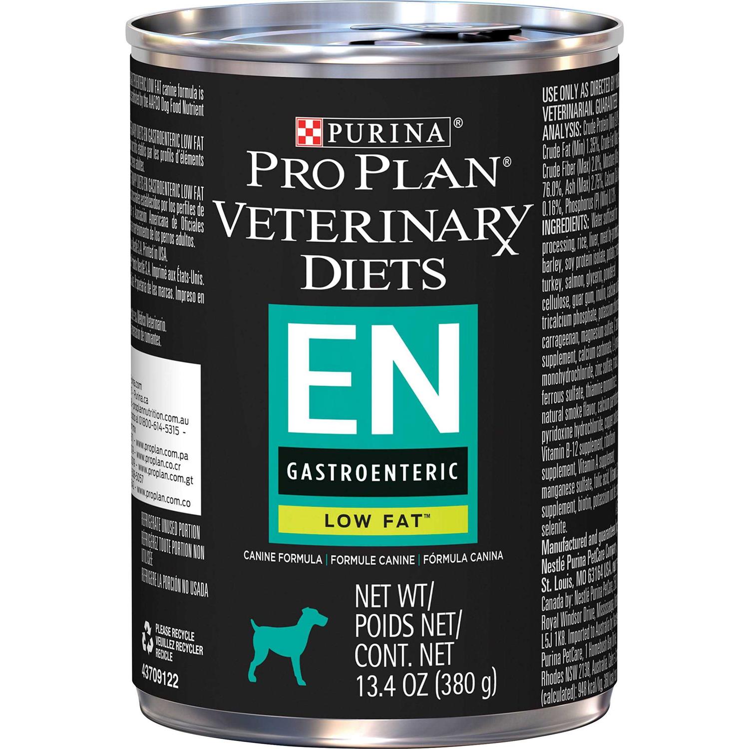 Purina Pro Plan Veterinary Diets EN Gastroenteric Low Fat Canine Formula Wet Dog Food - Healthber
