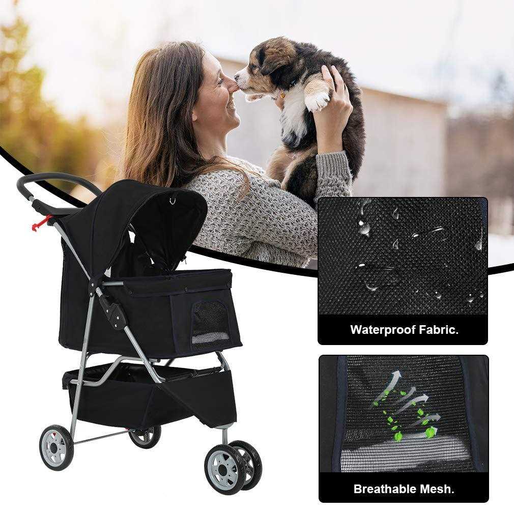 BestPet 3 Wheel Pet Stroller - Healthber