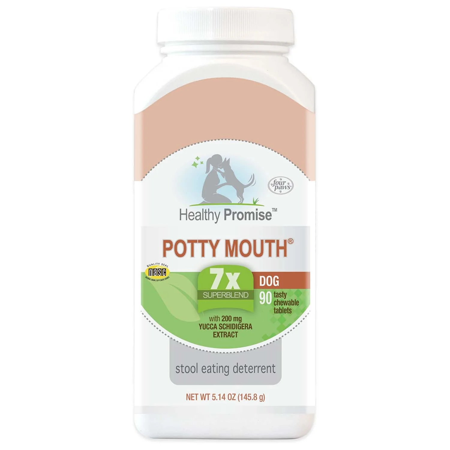 Healthy Promise Potty Mouth Tablets, Coprophagia Stool Eating Deterrent for Dogs, 90 ct - Healthber