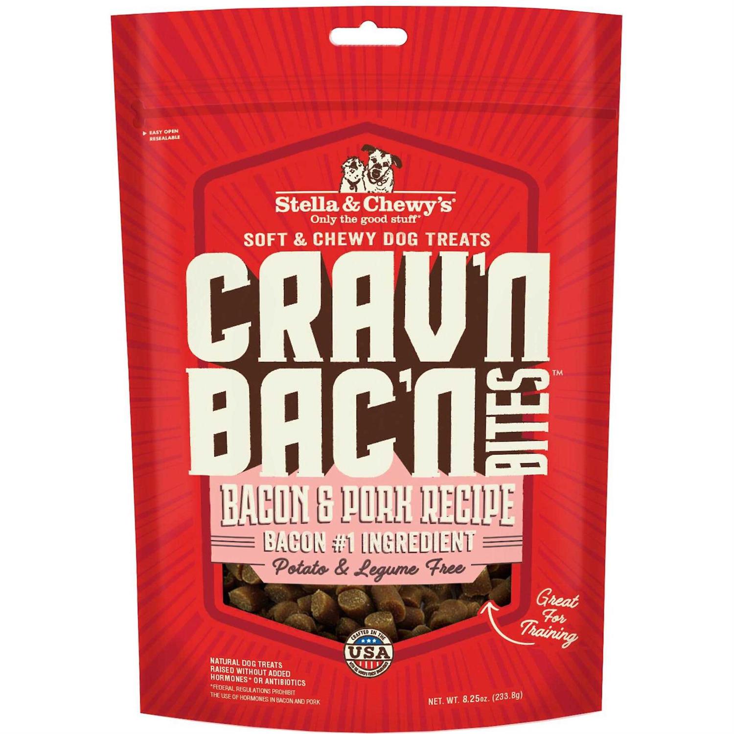 Stella & Chewy’s Crav’n Bac’n Bites Bacon Dog Treats - Healthber