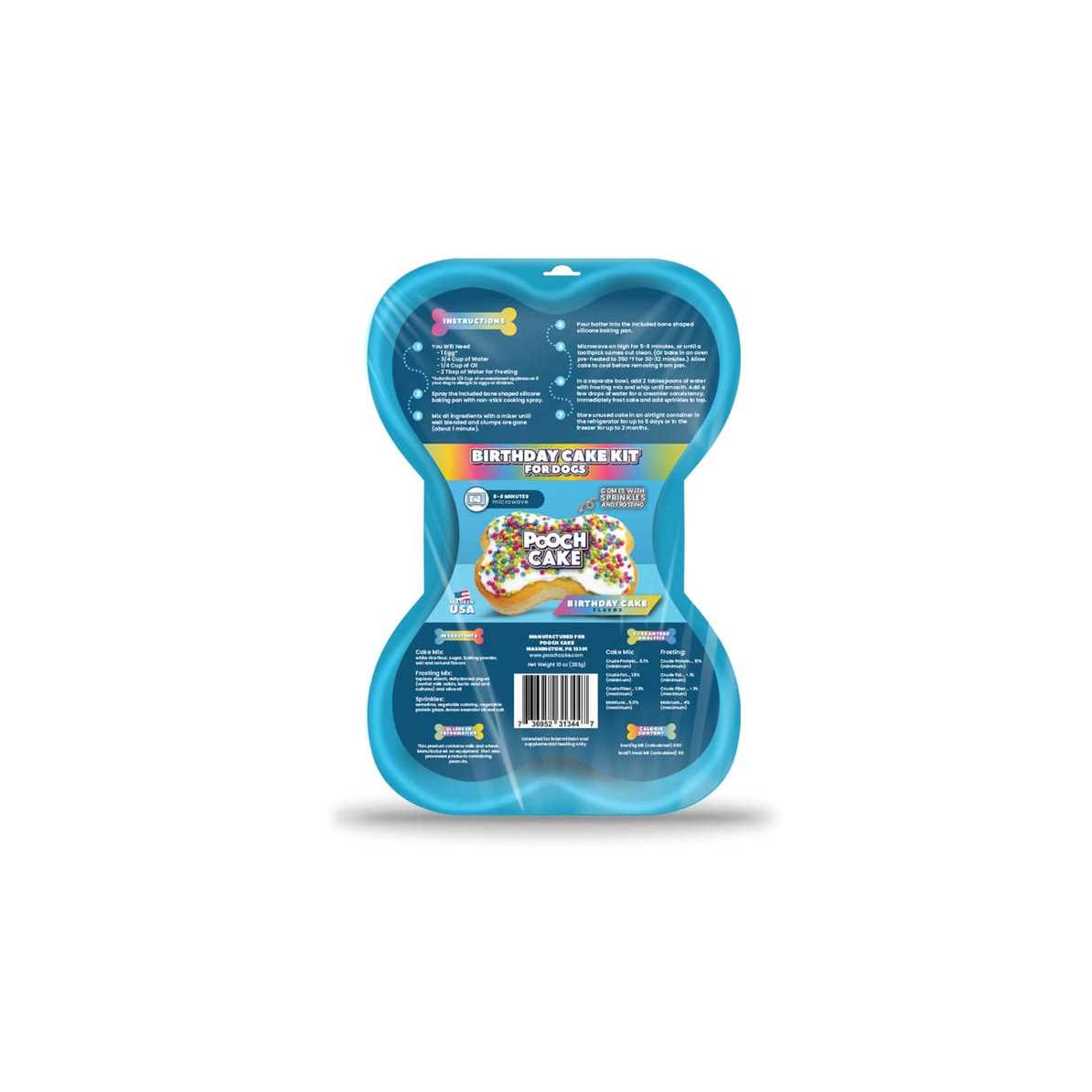 Pooch Cake Dog Birthday Kit with Sprinkles - Healthber