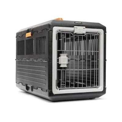 Mirapet USA Airline Travel Carrier Dog & Cat Crate, Black, Medium - Healthber