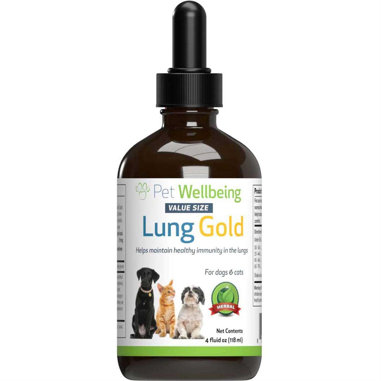 Pet Wellbeing Lung Gold for Cats - Healthber