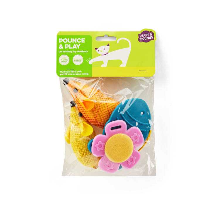 Leaps & Bounds Kitten Teething Toy Multipack - Healthber