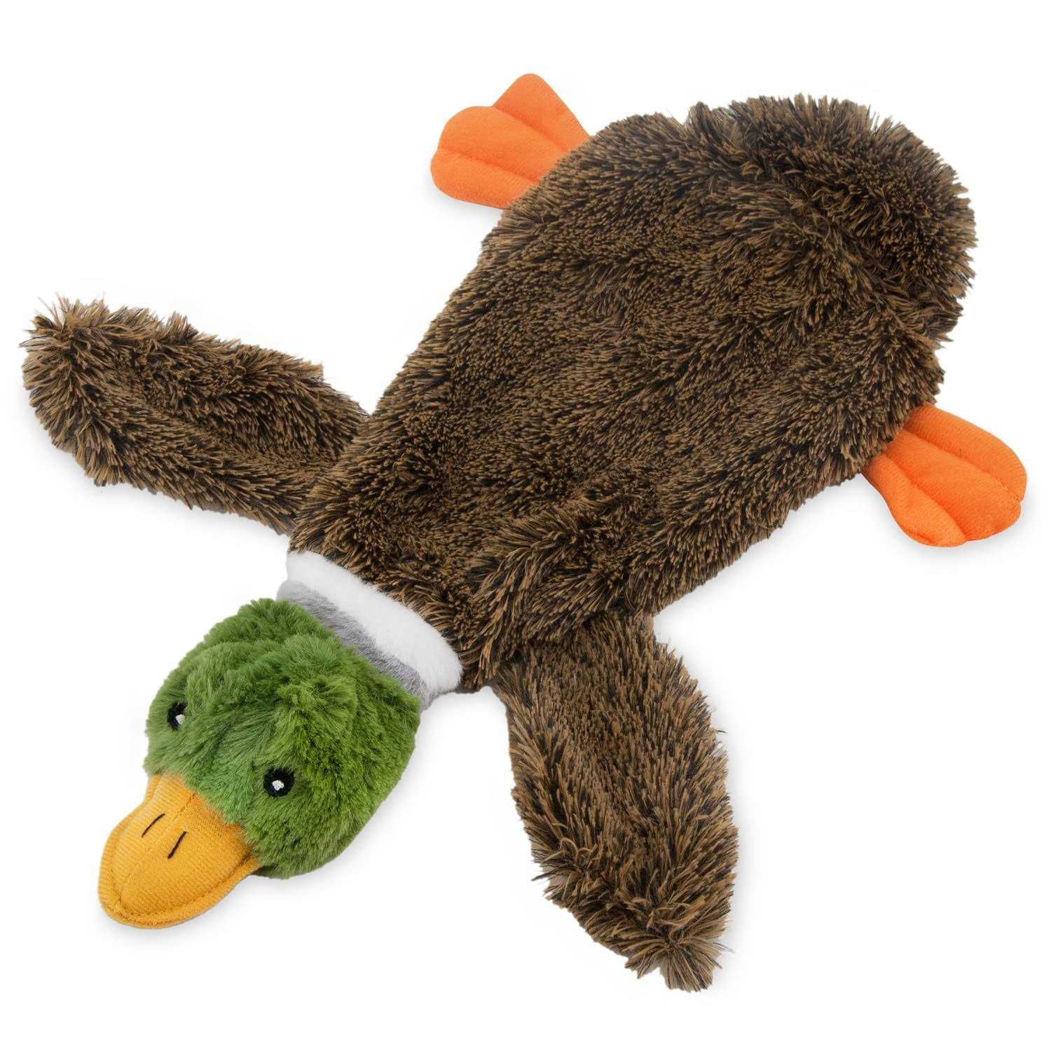 Best Pet Supplies 2-in-1 Stuffless Squeaky Dog Toys with Soft, Durable Fabric for Small - Healthber