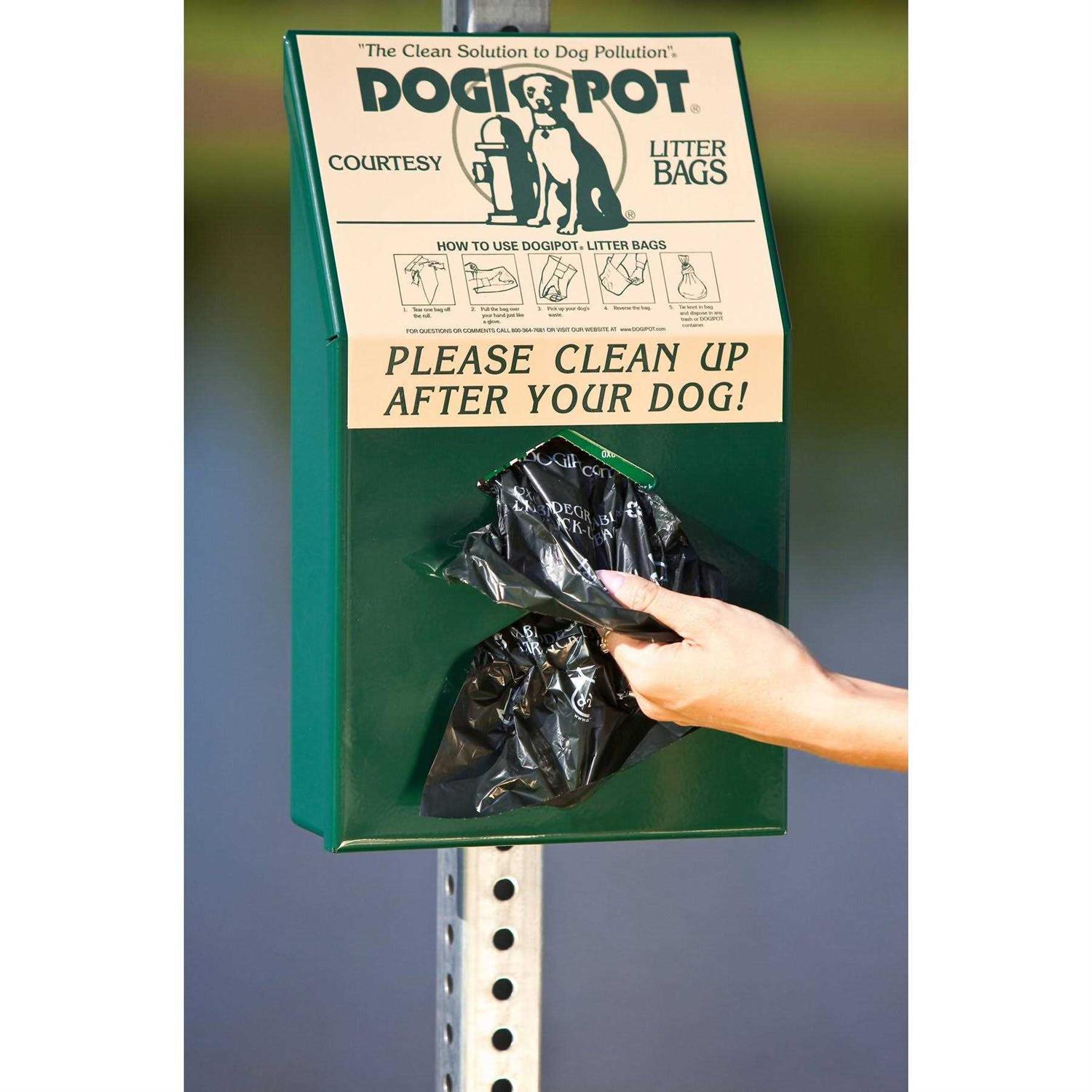 Dogipot Aluminum Dog Waste Bag Dispenser - Healthber