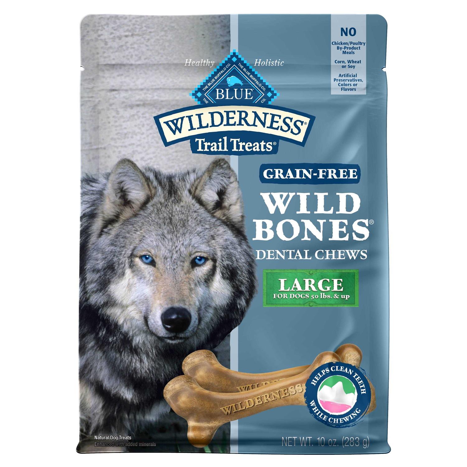 Blue Buffalo Wilderness Wild Bones Dental Dog Treats - Healthber