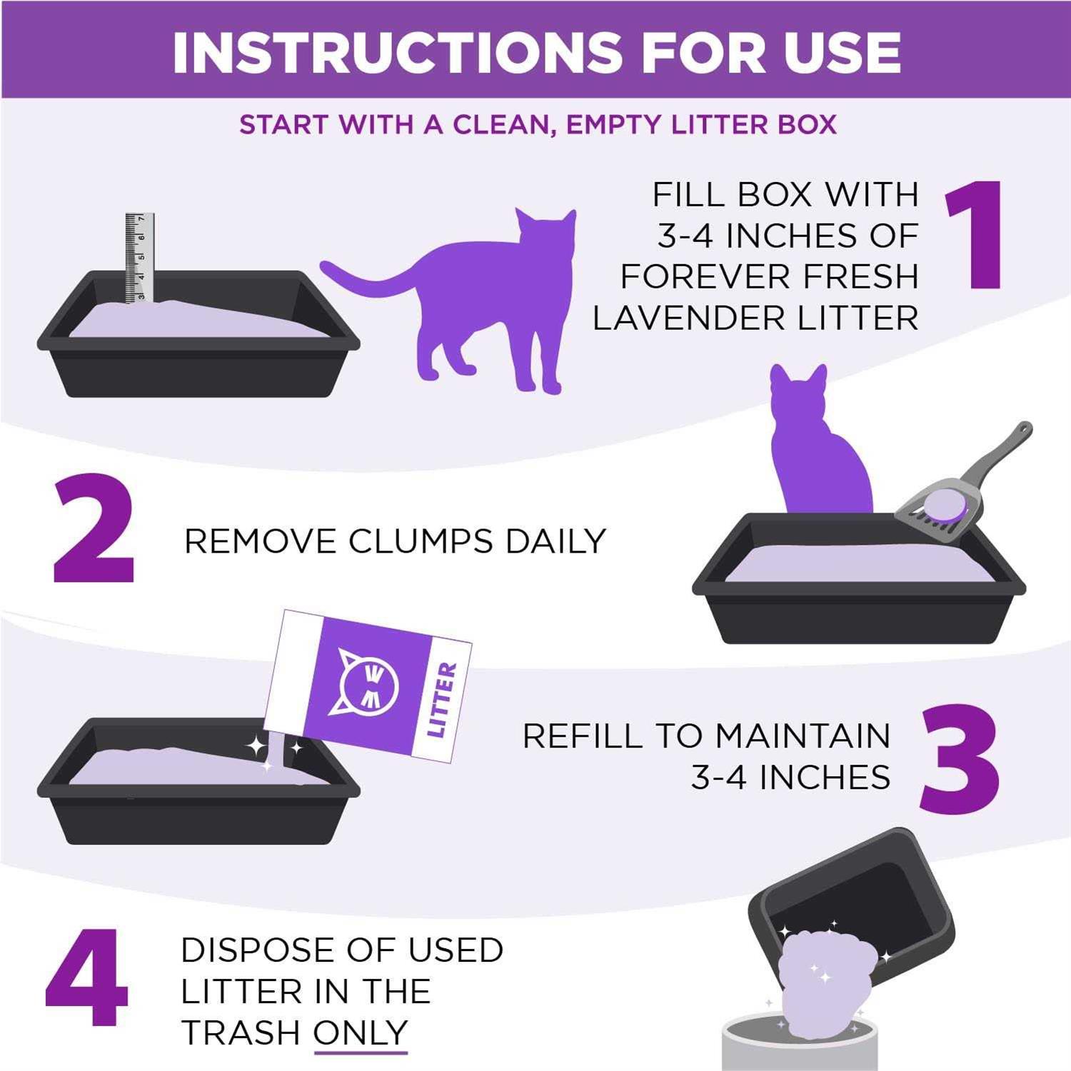 Arm & Hammer Forever Fresh Clumping Cat Litter Lavender - Healthber