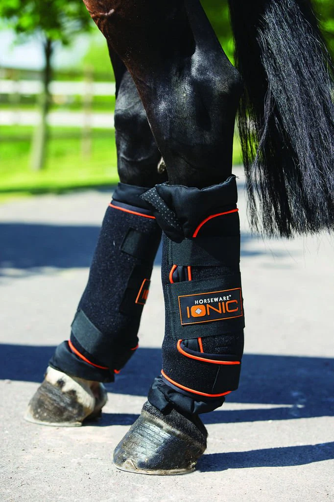 Rambo Ionic Stable Boots, Black/Orange, Pair - Healthber