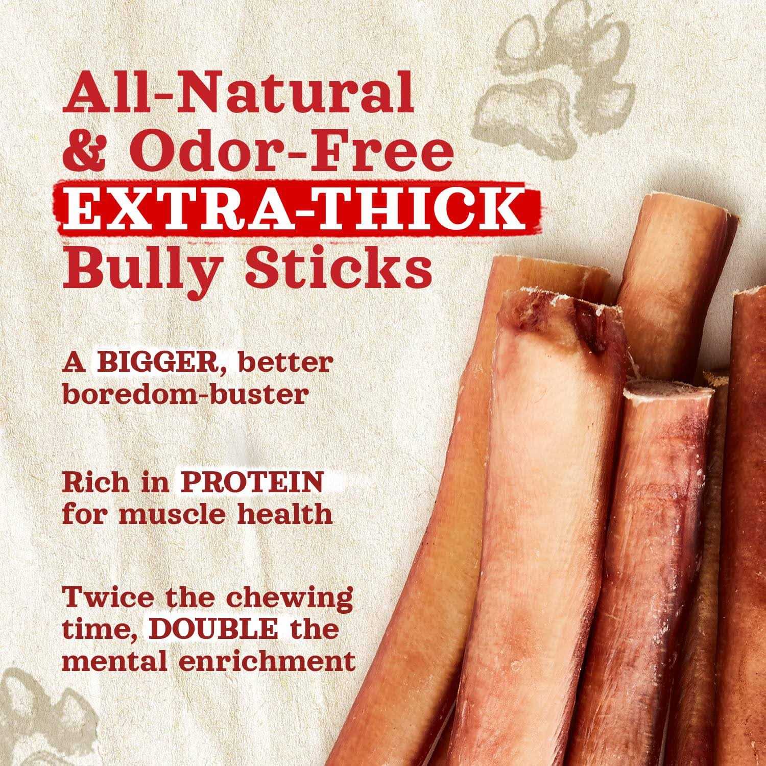 Natural Farm Bully Sticks Odor Free - Healthber