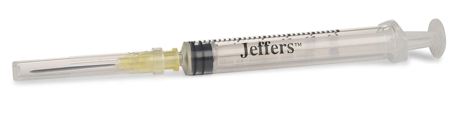 Luer Slip Syringe/Needle Combo, Box of 100 - Healthber
