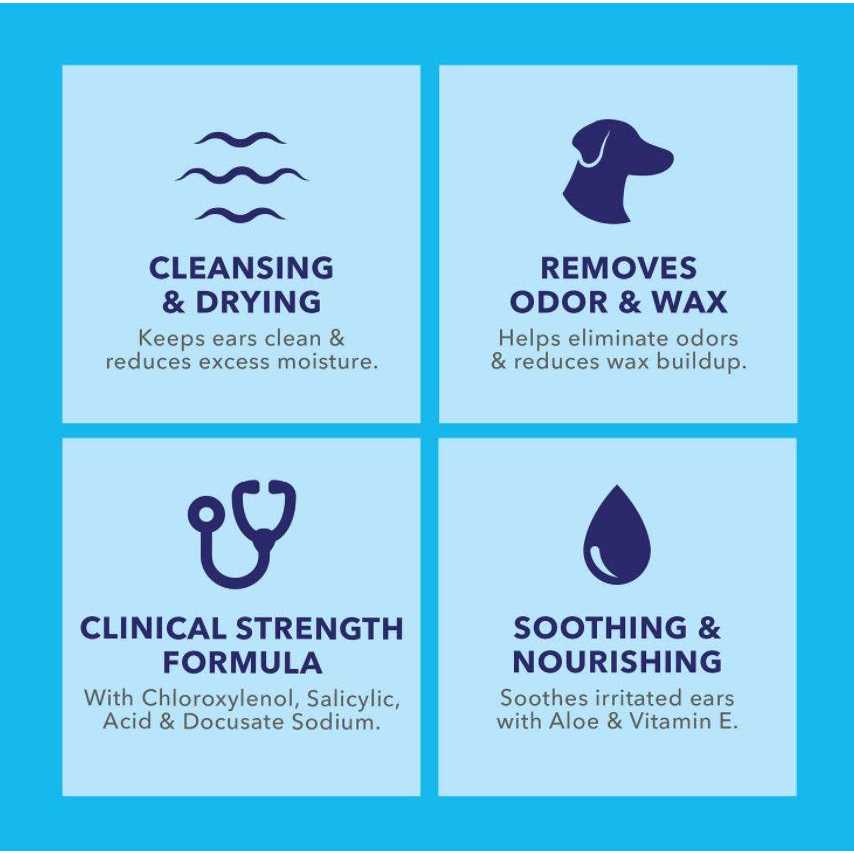Vetnique Labs Oticbliss Ear Wipes Advanced Cleaning - Healthber