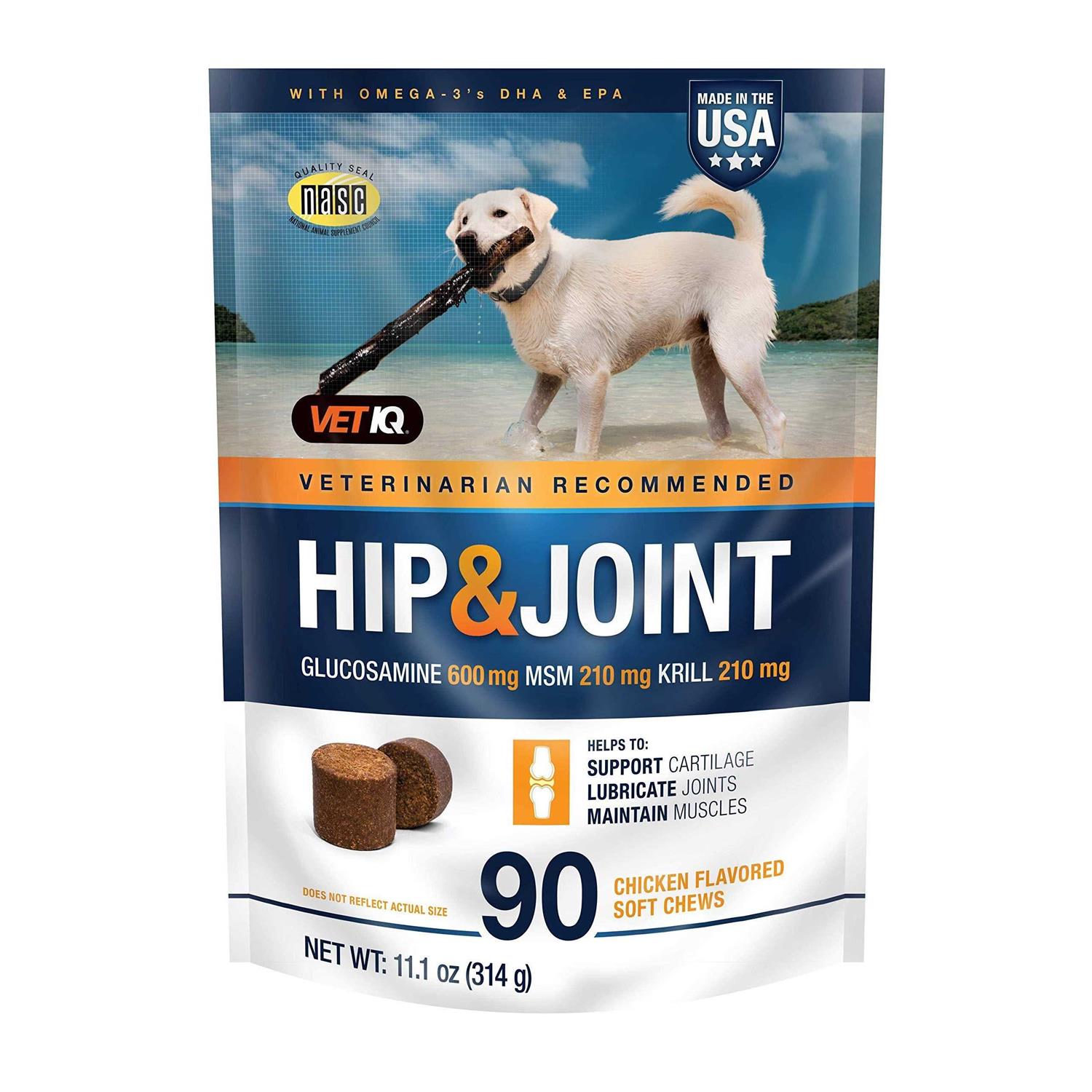 VetIQ Hip & Joint Chews for Dogs - Healthber