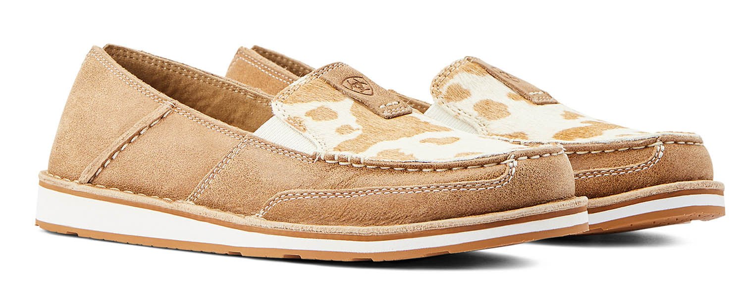 Ariat Women's Cruisers, Adobe/ Tan and White Hair On - Healthber