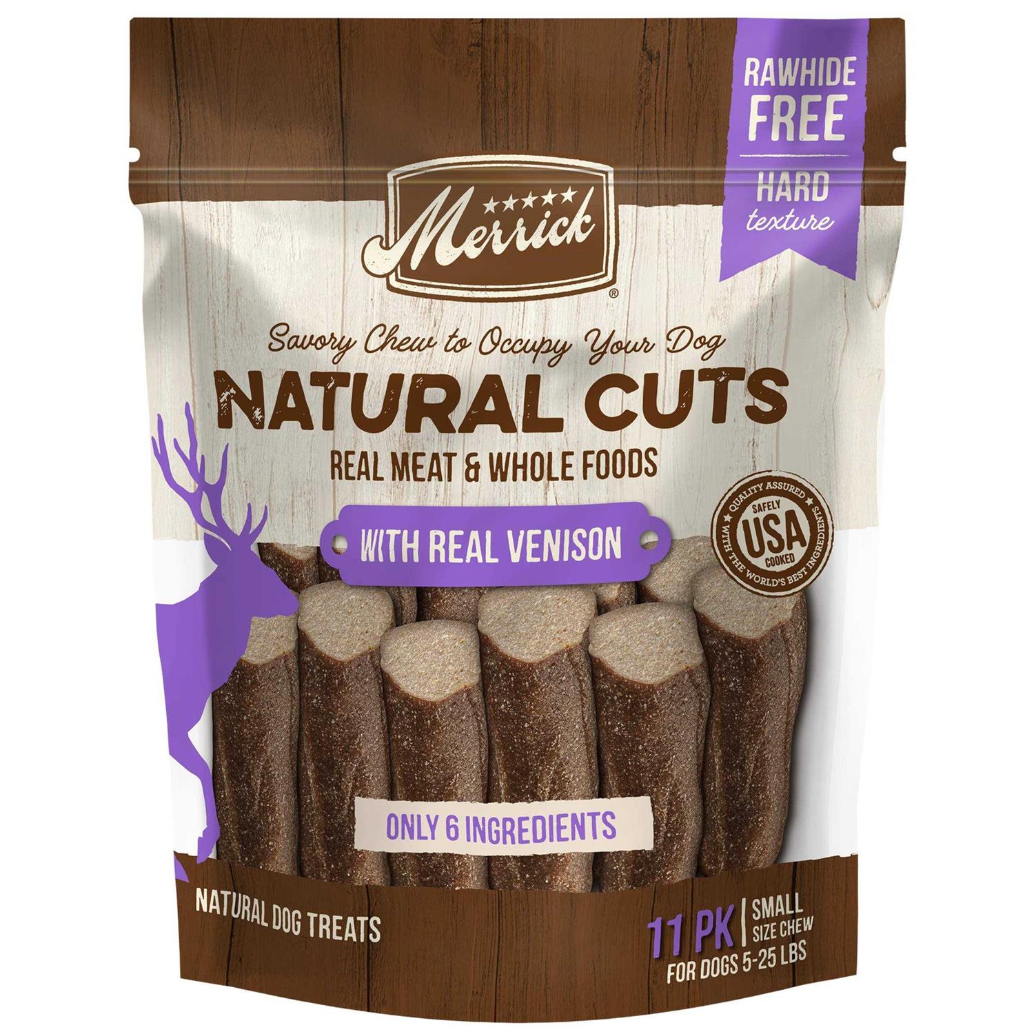 Merrick Natural Cuts Venison Dog Treats - Healthber
