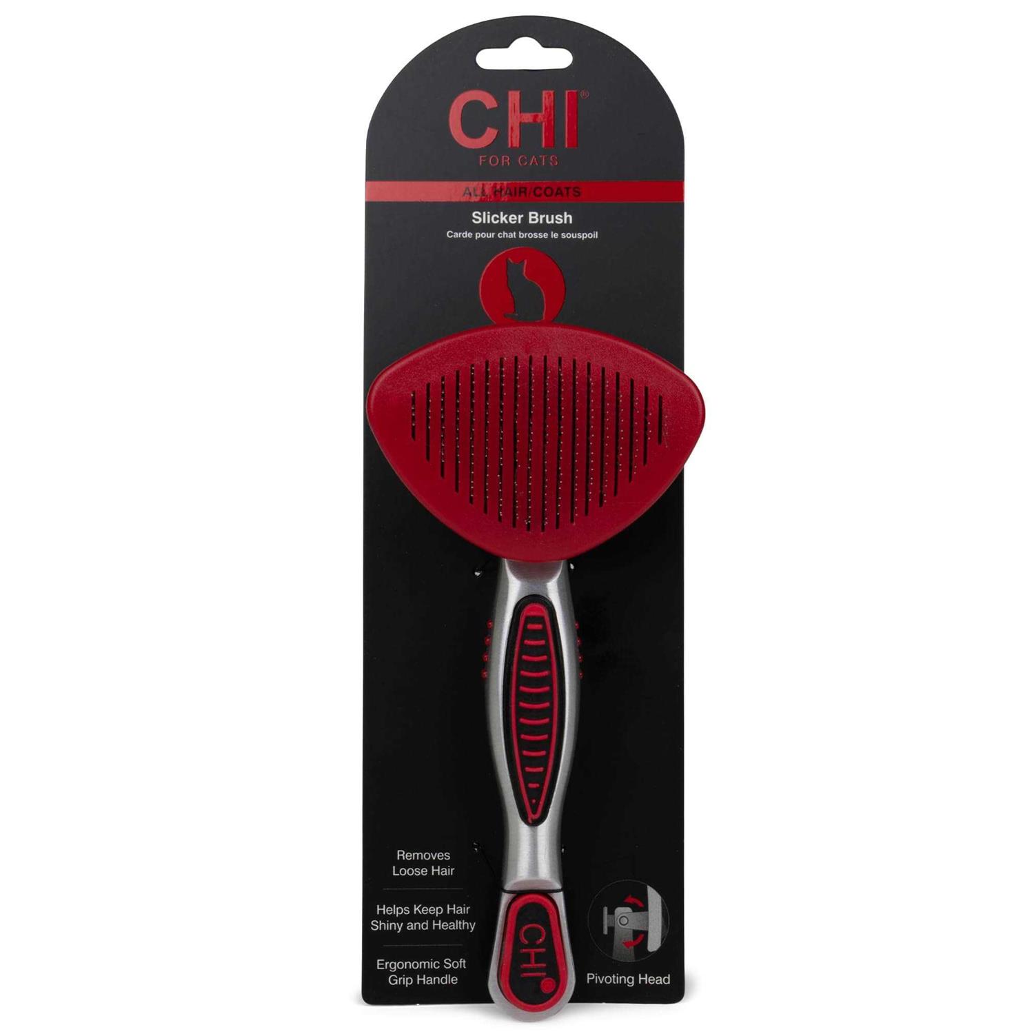 CHI Self Cleaning & Pivoting Slicker Cat Brush - Healthber